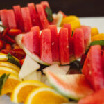 plate of watermelon slices